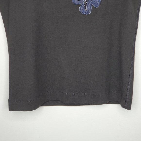 The Limited Embellished Applique Black Tank Top Size L - Picture 3 of 10